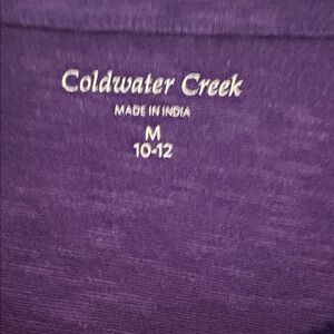 💜  Cold Water Creek Beaded Knit Top